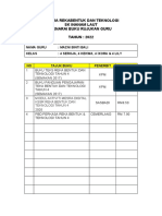 BORANG SENARAI BUKU RUJUKAN RBT