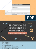 Resolución de Ecuaciones de Primer Grado