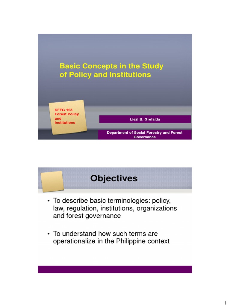 Understanding SFFG in Forest Governance | PDF | Governance | Policy