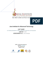 Java Institute For Advanced Technology: Unit Name: Unit Id: Assignment Id
