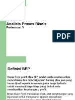 Analisis Proses Bisnis: Pertemuan V