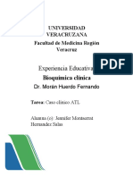 Caso ATL mujer 43 años ictericia hepatomegalia