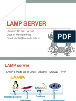 Lamp Server: Lecturer: Dr. Bui Ha Duc Dept. of Mechatronics Email: Ducbh@hcmute - Edu.vn