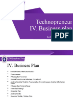 Technopreneur 4 Business Plan