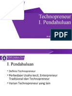 Technopreneur 1 Pendahuluan