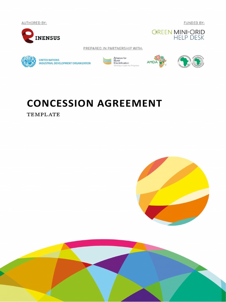 Concession Agreement Template for Mini-Grids | PDF | Confidentiality | Debt