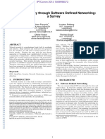 Network Security Through Software Defined Networking: A Survey