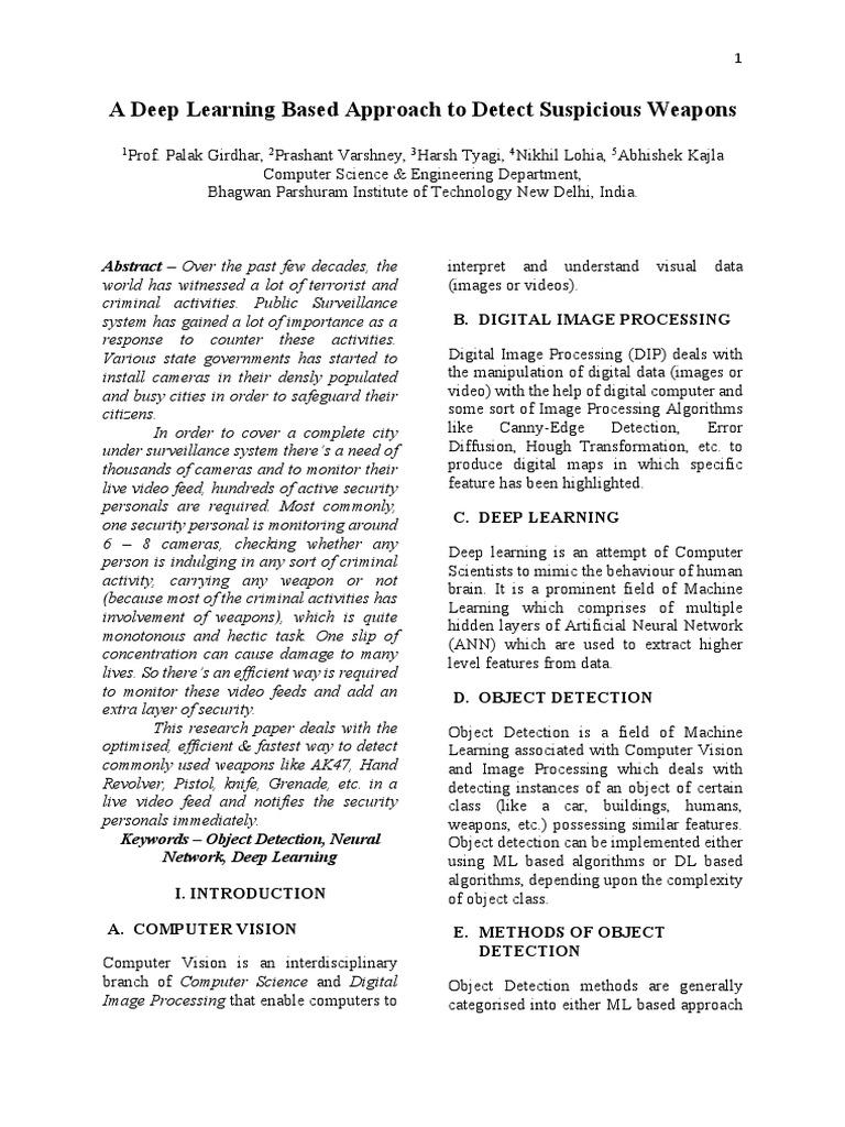 Research Paper G19 | PDF | Deep Learning | Machine Learning