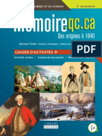 Mémoire - qc.CA, Des Origines À 1840 Histoire Du Québec Et Du Canada, 3e Secondaire. Cahier Dactivités+ (Sylvain Fortin)