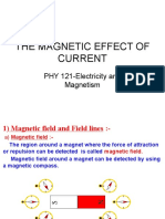 THE MAGNETIC EFFECT OF CURRENT (PHY 121