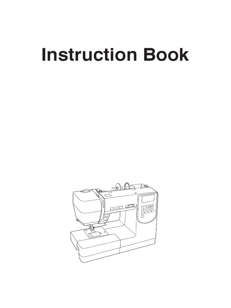 Janome M7100 Sewing Machine Instruction Book en PDF Sewing Machine