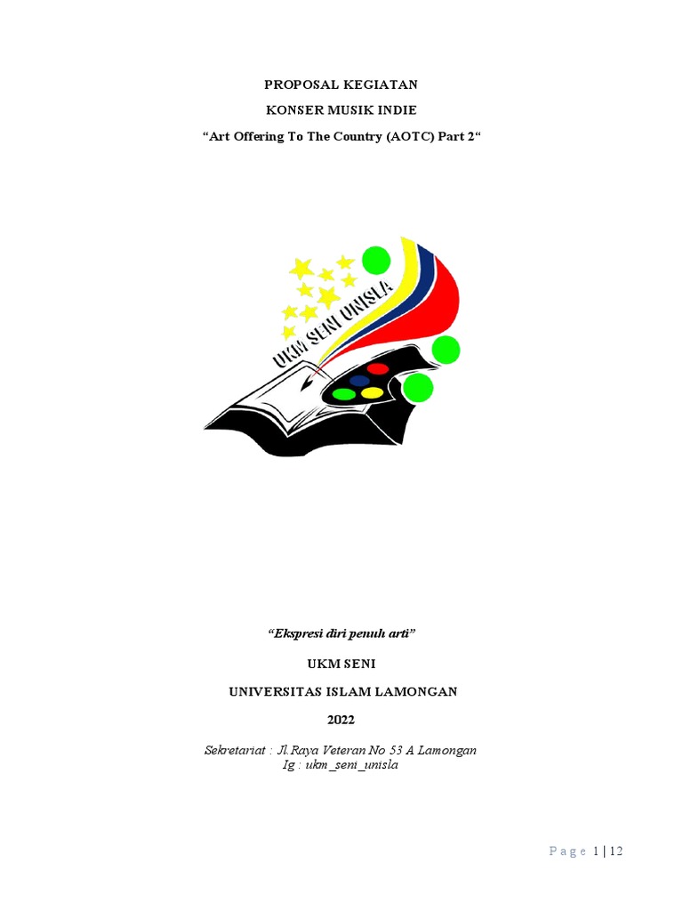 Proposal Pam | PDF | Seni