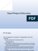 InputOutput Subsystem