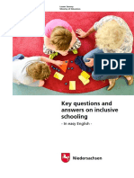 Key Questions and Answers On Inclusive Schooling: - in Easy English