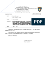 Memorandum Advance Copy: National Police Commission Philippine National Police, National Capital Region Police Office