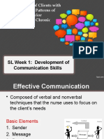 SL Week 1: Development of Communication Skills