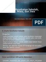 Pertemuan Ke-14 Usaha Kesehatan Sekolah, Gigi, Mata, (Autosaved)