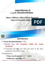 Pharmacotherapy of VTE