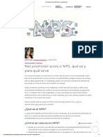 Net Promoter Score o NPS, Qué Es y para Qué Sirve
