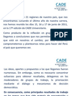 Cade 2011 - Conclusiones Ferreyros