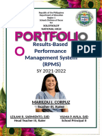 Portfoli O: Results-Based Performance Management System (RPMS)