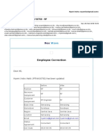 Employee Correction - PTNW10750 - RF