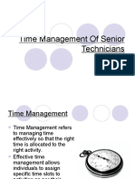 Time Management of Senior Technicians
