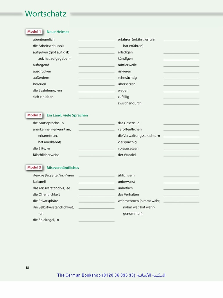 Aspekte Neu B2 Arbeitsbuch Wortschatz PDF