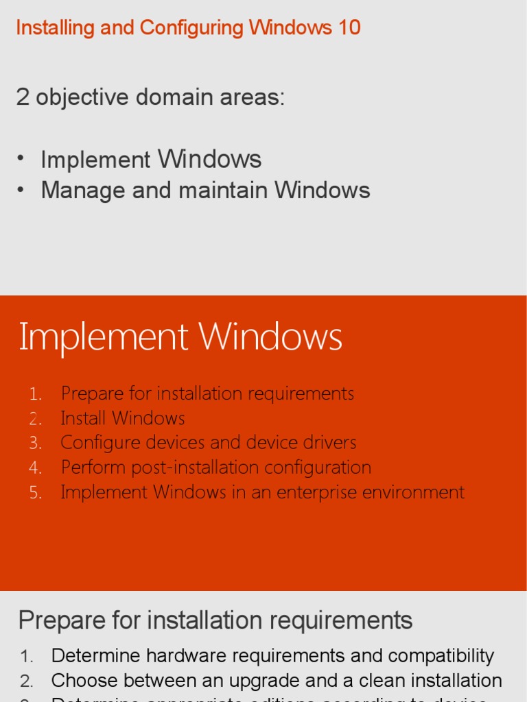 Windows 10 Installation and Configuration Guide | PDF | Windows 10 | Ip ...