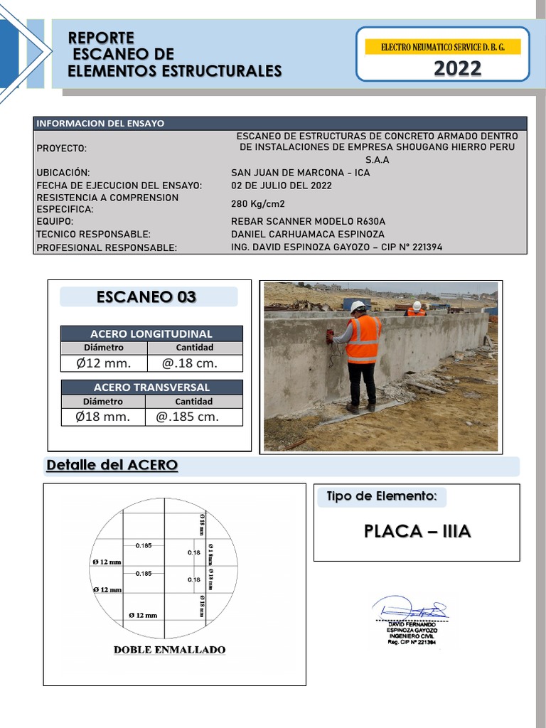 Escaneo de Estructuras en Shougang Perú | PDF
