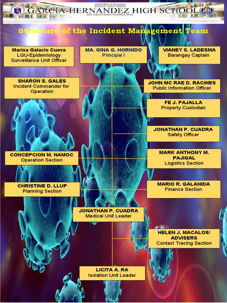 Structure of The Incident Management Team: Vianey S. Ladesma Marisa ...