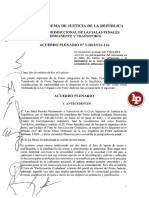 Corte Suprema de Justicia de La República: ACUERDO PLENARIO No 3-2015/CIJ-116