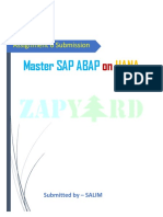 Master SAP ABAP: Assignment 6 Submission