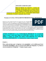 ACCESO A LA COMUNIDAD PREMIUM - ATENgweCIÓN COMUNICADO!