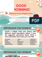 Good Morning!: Welcome To Our English Class