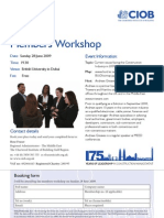 Construction Issues Workshop Flyer