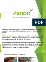 Carta de Presentación PANON