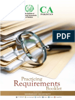ICAP - Practicing Requirement Booklet