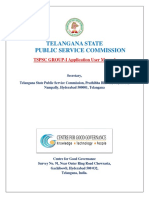 Telangana State Public Service Commission: TSPSC GROUP-I Application User Manual