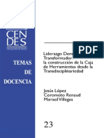 López J., Villegas M. y Renaud C. Liderazgo Democrático Transformador... CENDES 2021