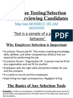 05.1 Employee testing and selection