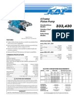 4 Frame Piston Pump: Standard Brass Models Stainless Steel Models Pulse Pump Models