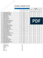 Data Siswa / Absensi / in Out: Santri / Santriat A