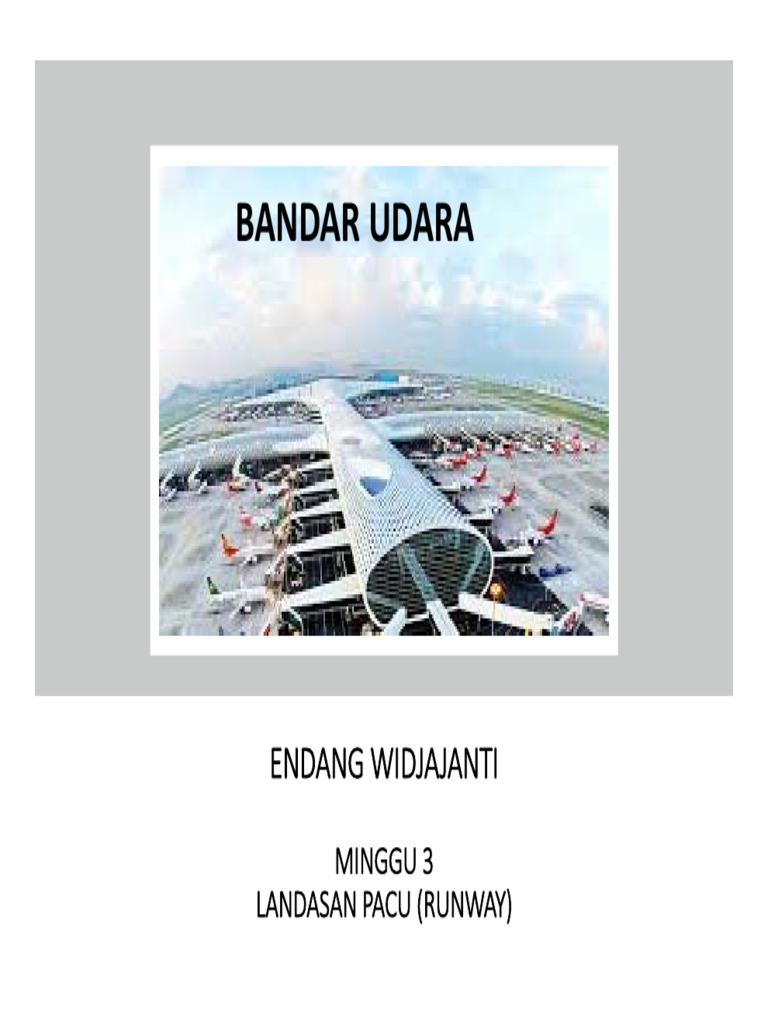 Bahan Kuliah Bandara-Minggu 3 | PDF