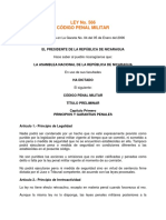 Código Penal Militar de Nicaragua