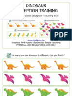Dinosaur Perception Training: Visual and Spatial Perception - Counting Till 5