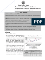 Current Macroeconomic and Financial Situation of Nepal