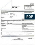 Employer's Data Form