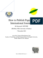 How To Publish in International Journals