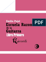 Emilio Pujol Escuela Razonada de La Guitarra Vol N 186 1